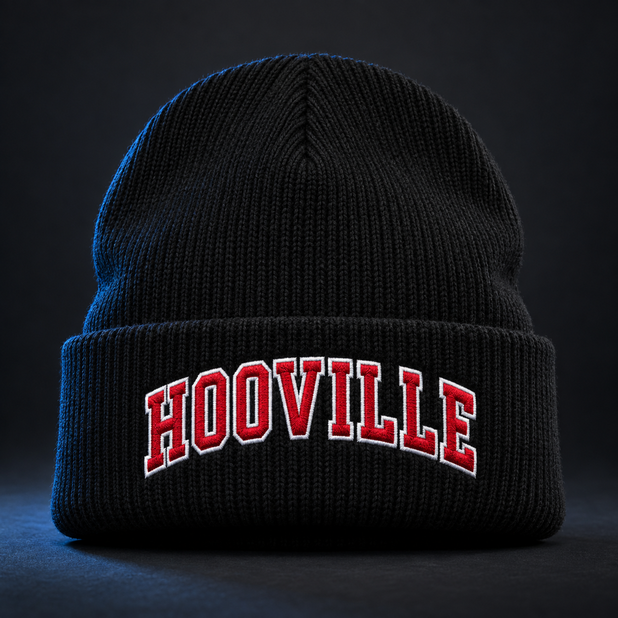 Hooville College Beanie shirt mockup
