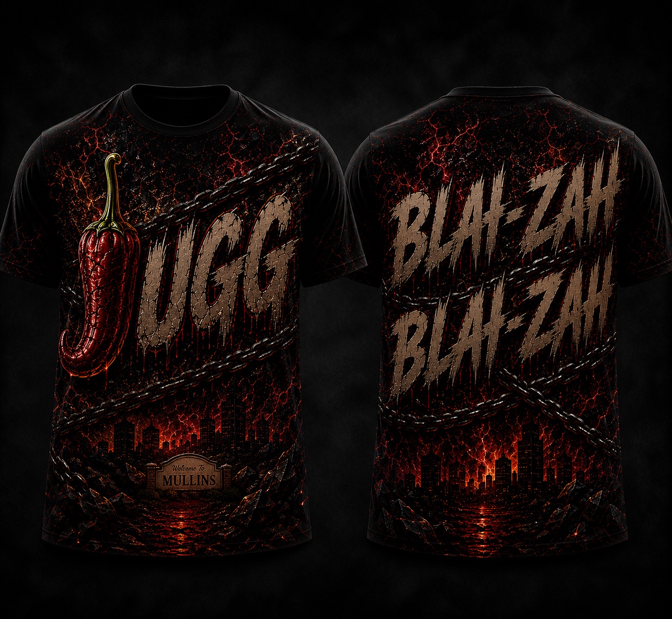 Jugg / Blah-Zah shirt mockup