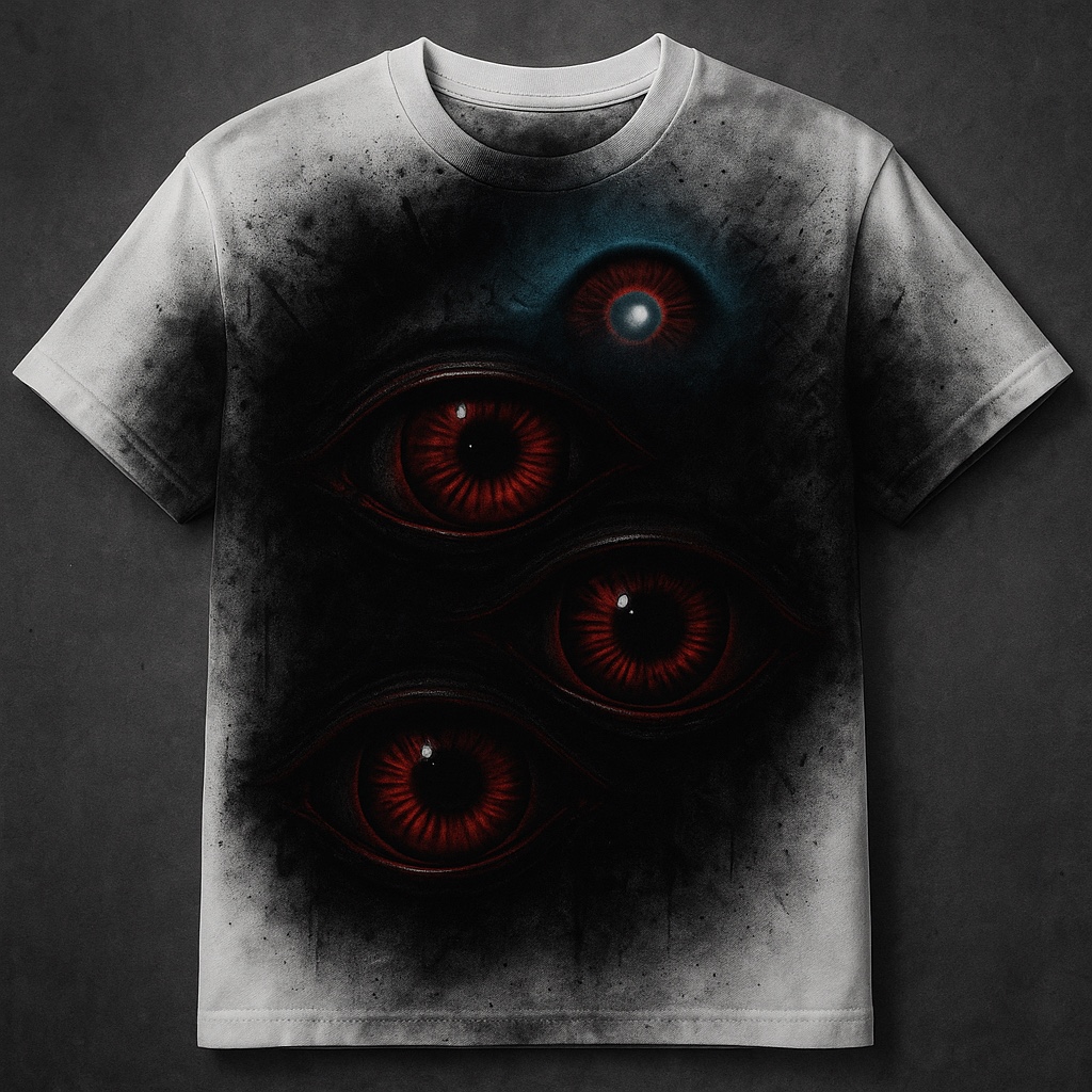 Three Eyes shirt mockup